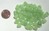 50 9mm Green & White Marble Triangles